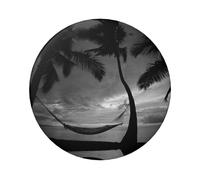 Badge rond en fer blanc et noir imprimé sur un seul côté de 6 cm, parfait pour une décoration personnelle et un cadeau, taille unique, Métal