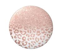 Badge rond en fer blanc imprimé sur un seul côté avec paillettes or rose, 6 cm, parfait pour une décoration personnelle et un cadeau, taille unique, Métal