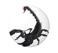 Badge rond en fer blanc imprimé sur un seul côté de 6 cm, parfait pour une décoration personnelle et un cadeau, taille unique, Métal