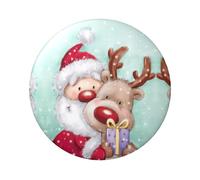 Badge rond en fer blanc imprimé sur un seul côté de 6 cm, parfait pour une décoration personnelle et un cadeau, taille unique, Métal