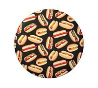 Badge rond en fer blanc imprimé sur un seul côté, idéal pour une décoration personnelle et un cadeau, taille unique, Métal