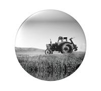 Badge rond en fer blanc imprimé sur un seul côté imprimé sur un seul côté, parfait pour une décoration personnelle et un cadeau, taille unique, Métal