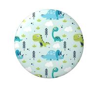 Badge rond en fer blanc imprimé sur un seul côté, motif dinosaure, 6 cm, parfait pour la décoration personnelle et pour offrir en cadeau, taille unique, Métal