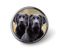 Badge rond en forme de chien labrador retriever, jolie broche pour chapeaux, vestes, décoration personnalisée, accessoires de bijoux pour fête de mariage