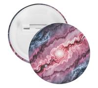 Badge rond en métal à motif marbre, broche légère pour sac à dos, épingles à boutons tendance pour chemises, vestes, châle, manteau, unisexe, 12PCS, Fer blanc, épingles rondes en métal