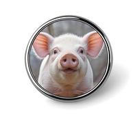 Badge rond en métal amusant et mignon pour vêtements, sacs, chapeaux, décorations de fête, accessoires pour homme et femme