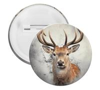 Badge rond en métal - Broche légère pour sac à dos - Broche tendance pour chemises, vestes, châle, manteau - Unisexe, 5PCS, Fer blanc, épingles rondes en métal