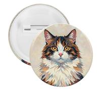 Badge rond en métal - Broche légère pour sac à dos - Broche tendance pour chemises, vestes, châle, manteau, unisexe, 12PCS, Fer blanc, épingles rondes en métal