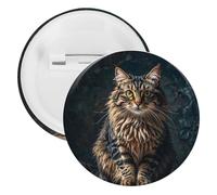 Badge rond en métal mignon et charmant, broche légère pour sac à dos, épingles à boutons tendance pour chemises, vestes, châle, manteau, unisexe, 5PCS, Fer blanc, épingles rondes en métal