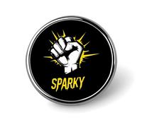 Badge rond en métal pour électricien, motif imprimé, badge à bouton personnalisé, badges circulaires 1"