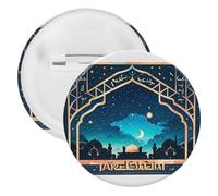 Badge rond en métal texturé - Broche légère pour sac à dos - Épingles tendance pour chemises, vestes, châles, manteaux - Unisexe, 5PCS, Fer blanc, épingles rondes en métal