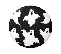 Badge rond gothique d'Halloween - Design en fer blanc durable avec impression sur un seul côté, parfait pour les cadeaux personnalisés et la décoration de vêtements, taille unique