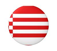 Badge rond imprimé drapeau du comté de Cornouailles pour décoration de coupe du monde, cadeaux de fête et accessoires de mode, One Size, Fer