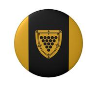 Badge rond imprimé drapeau du comté de Cornouailles pour décoration de coupe du monde, cadeaux de fête et accessoires de mode, One Size, Fer