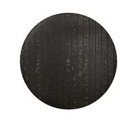 Badge rond imprimé hiéroglyphe égyptien antique de 6 cm sur un seul côté, parfait pour décoration personnelle et cadeau, taille unique, Métal