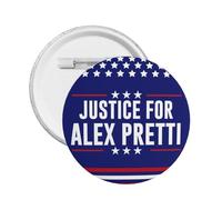 Badge rond « Justice For Pretty » (1 pièce) pour sac ou chemise.