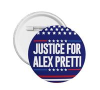 Badge rond « Justice For Pretty » (1 pièce) pour sac ou chemise.