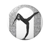 Badge rond « Love Gymnastics » - Design en fer blanc durable avec impression sur un seul côté, parfait pour les cadeaux personnalisés et la décoration de vêtements, taille unique