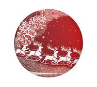 Badge rond magique de Noël - Design en fer blanc durable avec impression sur un seul côté, parfait pour les cadeaux personnalisés et la décoration de vêtements, taille unique