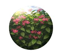 Badge rond motif fleurs de beauté - Design en fer blanc durable avec impression sur un seul côté, parfait pour les cadeaux personnalisés et la décoration de vêtements, taille unique