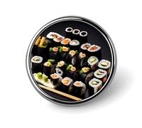 Badge rond noir en métal personnalisé pour vêtements, sacs, chapeaux, broches imprimées humoristiques, accessoires de décoration de fête, accessoires pour homme et femme