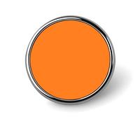 Badge rond orange brûlé pour homme et femme, durable et élégant, badges en métal léger pour chemises, vestes, chapeaux