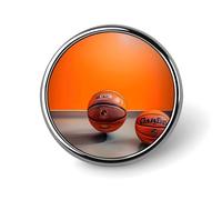 Badge rond orange en émail mignon broche bouton broche personnalisée vêtements décoration unisexe porte-badge chapeaux sacs chemises décoration