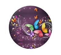 Badge rond papillon - Design en fer blanc durable avec impression sur un seul côté, parfait pour les cadeaux personnalisés et la décoration de vêtements, taille unique
