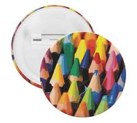 Badge rond personnalisé en fer blanc - Grand bouton artisanal - Convient pour les enseignants, les infirmières, les médecins, le personnel, les accessoires de cadeau de fête, 12pcs, Plastique