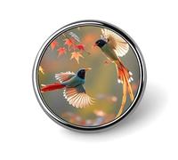 Badge rond pour couple de coucou pour homme et femme, durable et élégant, badges en métal léger pour chemises, vestes, chapeaux