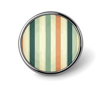 Badge rond rétro rayé mignon en émail broche bouton broche personnalisée vêtements décoration unisexe porte-badge chapeaux sacs chemises décoration