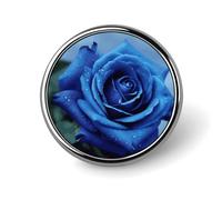 Badge rond romantique bleu rose en émail mignon broche bouton broche personnalisée vêtements décoration unisexe porte-badge chapeaux sacs chemises décoration
