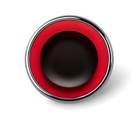 Badge rond rouge et noir en émail mignon broche bouton broche personnalisée vêtements décoration unisexe porte-badge chapeaux sacs chemises décoration
