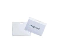 Badge sans clip 60x90mm en pvc - boite de 25