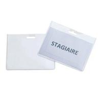 Badge sans clip 60x90mm en pvc - boite de 25 G