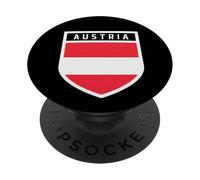 Badge Souvenir de Poche Drapeau de l'Autriche Love Österreicher PopSockets PopGrip Adhésif