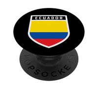 Badge Souvenir de Poche Drapeau de l'Équateur PopSockets PopGrip Adhésif