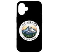 Badge Souvenir de randonnée Mount Adams Washington Mountain Coque pour iPhone 16