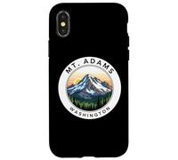 Badge Souvenir de randonnée Mount Adams Washington Mountain Coque pour iPhone X/XS