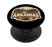 Badge Souvenir de Vacances de l'État Fier de l'Arkansas PopSockets PopGrip Adhésif
