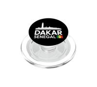 Badge Souvenir de Voyage Motif Horizon du Sénégal Dakar PopSockets PopGrip pour MagSafe