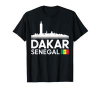 Badge Souvenir de Voyage Motif Horizon du Sénégal Dakar T-Shirt