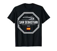 Badge Souvenir de Voyage Saint Sébastien Espagne T-Shirt