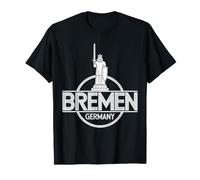 Badge Statuette de Roland Allemagne Brême Art Déco T-Shirt