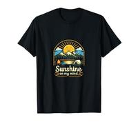 Badge « Sunshine on My Mind Camping Mountain » T-Shirt