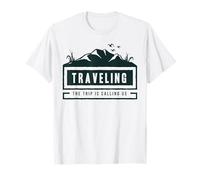 Badge Traveling The Trip is Calling Us Adventure T-Shirt