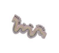 Badge unique personnalisé avec des dictons accrocheurs - Utilisation polyvalente - Épingle à col en émail pour tenues décontractées et idées cadeaux - Citation humoristique