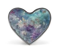 Badge vert en forme de cœur, joli porte-badge d'identification pour woker, broche en métal, épinglettes en forme de cœur d'amour pour homme et femme, cadeau de médecin, sacs à dos et accessoires de