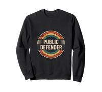 Badge Vintage Amusant de défenseur Public Sweatshirt
