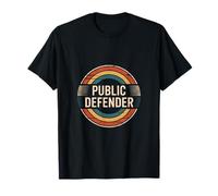 Badge Vintage Amusant de défenseur Public T-Shirt
